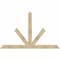 Ekena Millwork Saratoga Rough Sawn Timber Gable Bracket, Douglas Fir, 96"W x 60"H x 2"D x 6"F, 15/12 Pitch GBW096X60X0206SAR00RDF - alternate 1